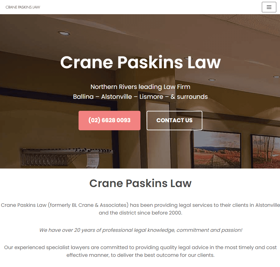 Crane Paskins Law