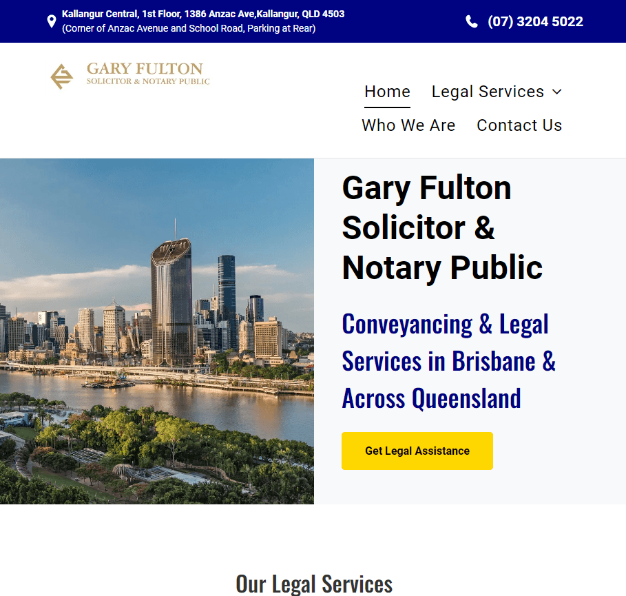 Gary Fulton Solicitor & Notary Public