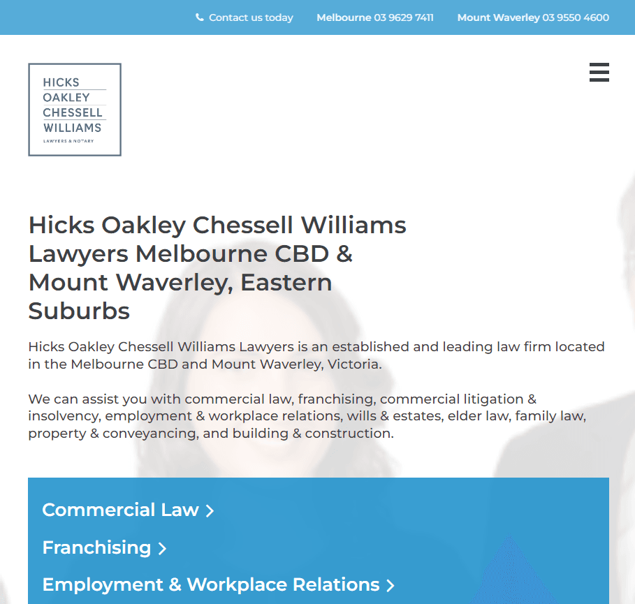Hicks Oakley Chessell Williams