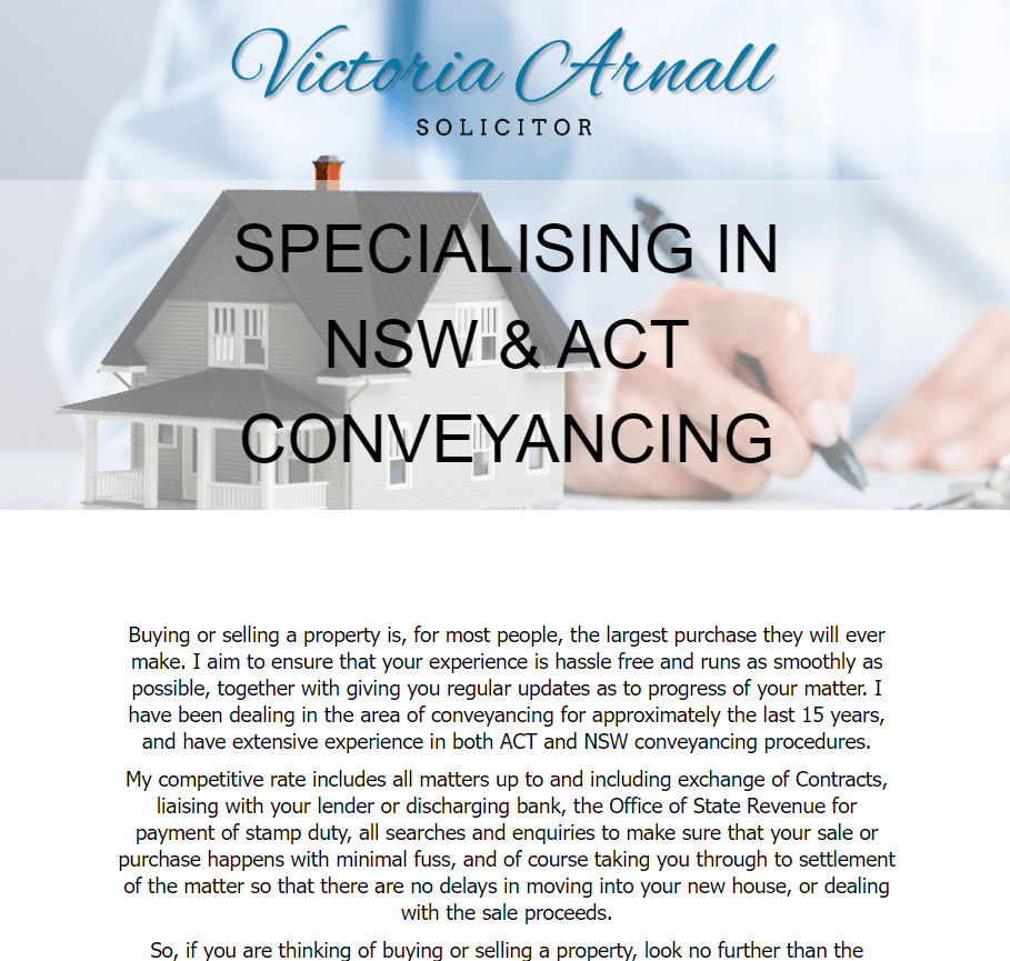 Victoria Arnall Solicitor